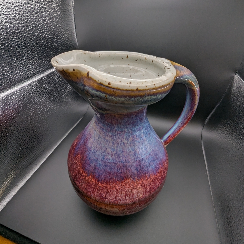 Handcrafted Multicolor Ceramic Pitcher - Picture 11 of 12